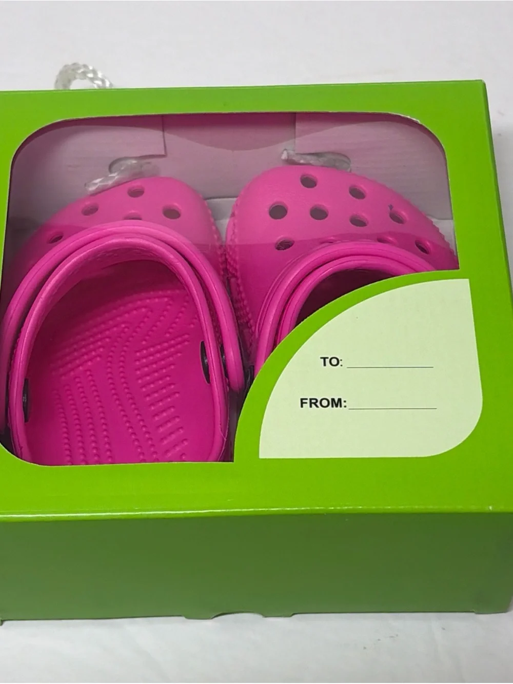 CROCS Littles Toddler Hot Pink Slip On Back Straps Clog Shoes Sz C2/C3 NWT